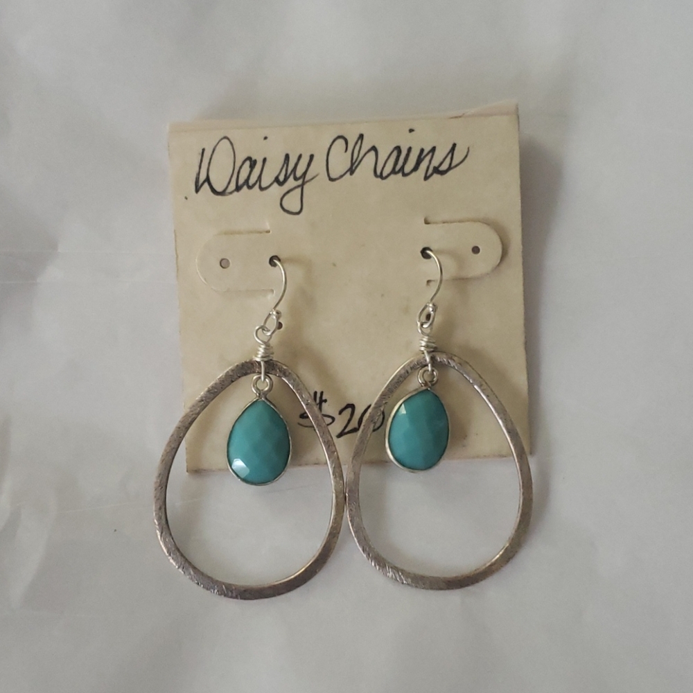 Silver and turquoise earrings